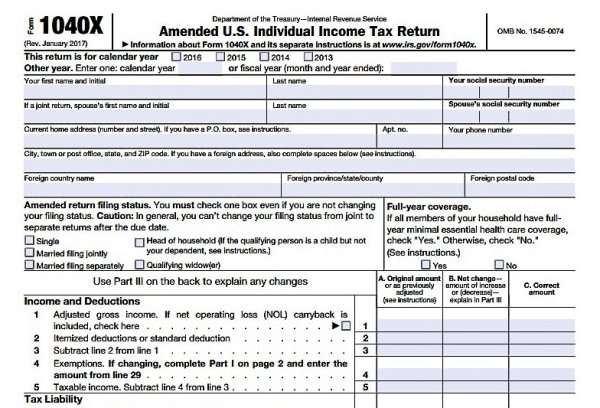 5 amended tax return filing tips