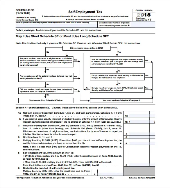 7+ Self Employment Tax Forms
