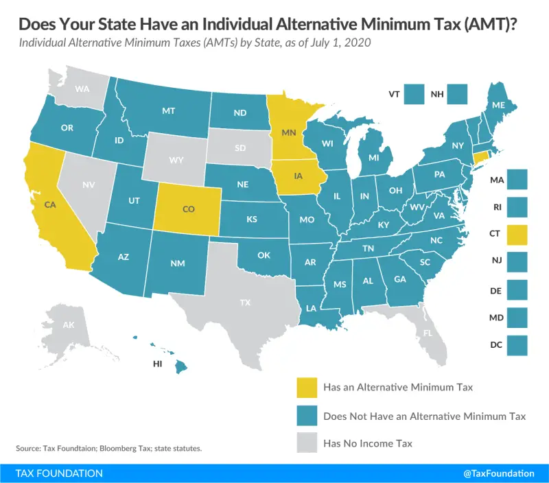 A few states also collect AMTs, the federal tax that caught Trump
