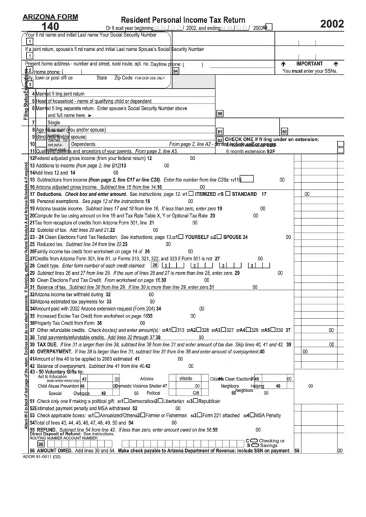 Arizona Income Tax Mailing Address