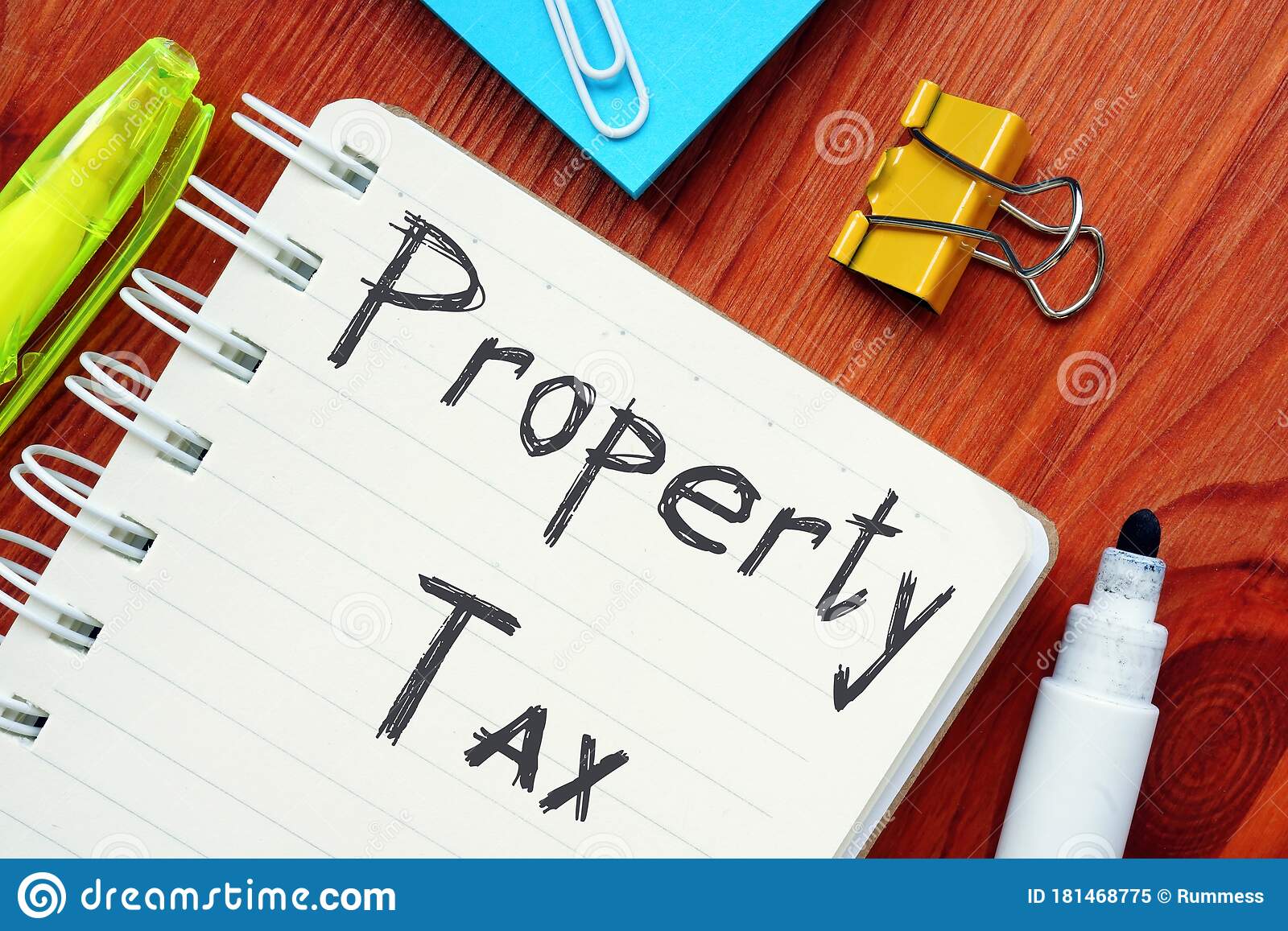Business Concept Meaning Property Tax Definition With Inscription On ...