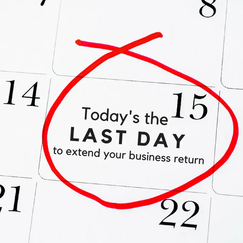 Business Tax Filings Due Today!!