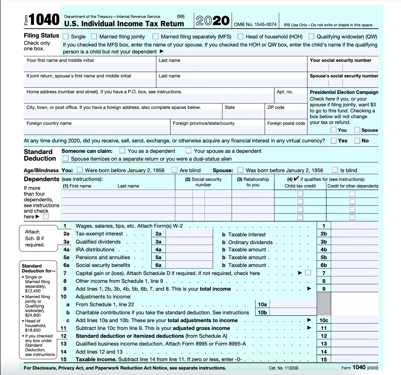 Calculate Completing A 1040 Answer Key / How To Read Your Tax Return ...