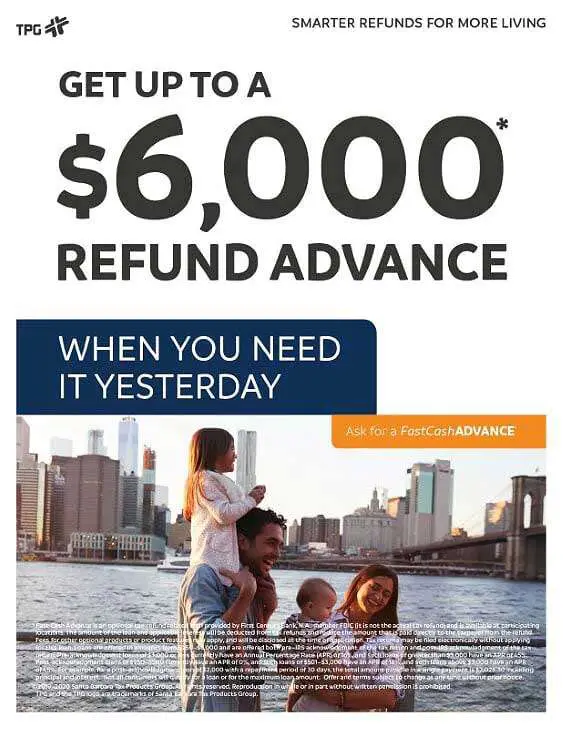 Cash Advance, tax refund advance loan
