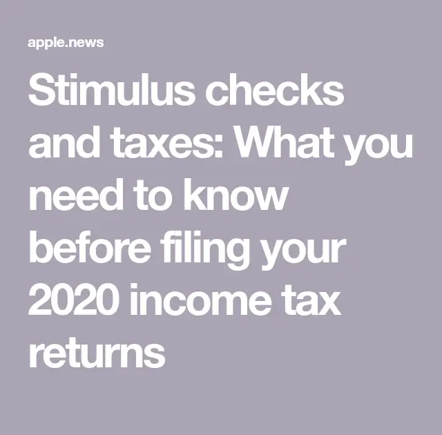 Do You Have To File 2020 Taxes To Get The Stimulus