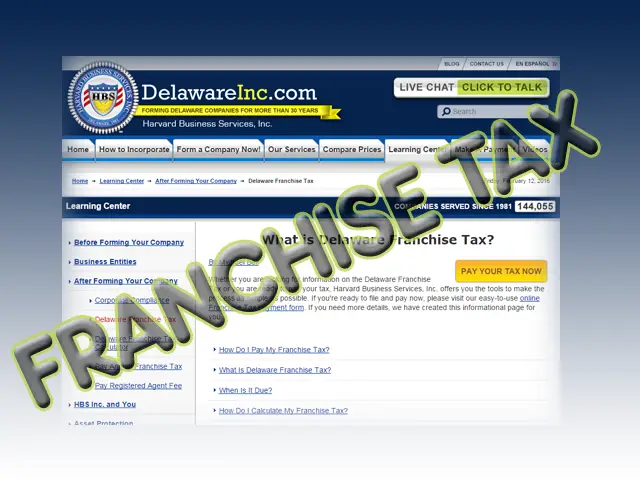 Filing a Delaware Corporation Franchise Tax Report