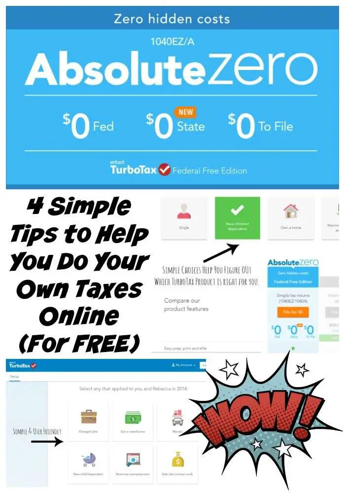Four Simple Tips to Help You Do Your Own Taxes Online (For ...