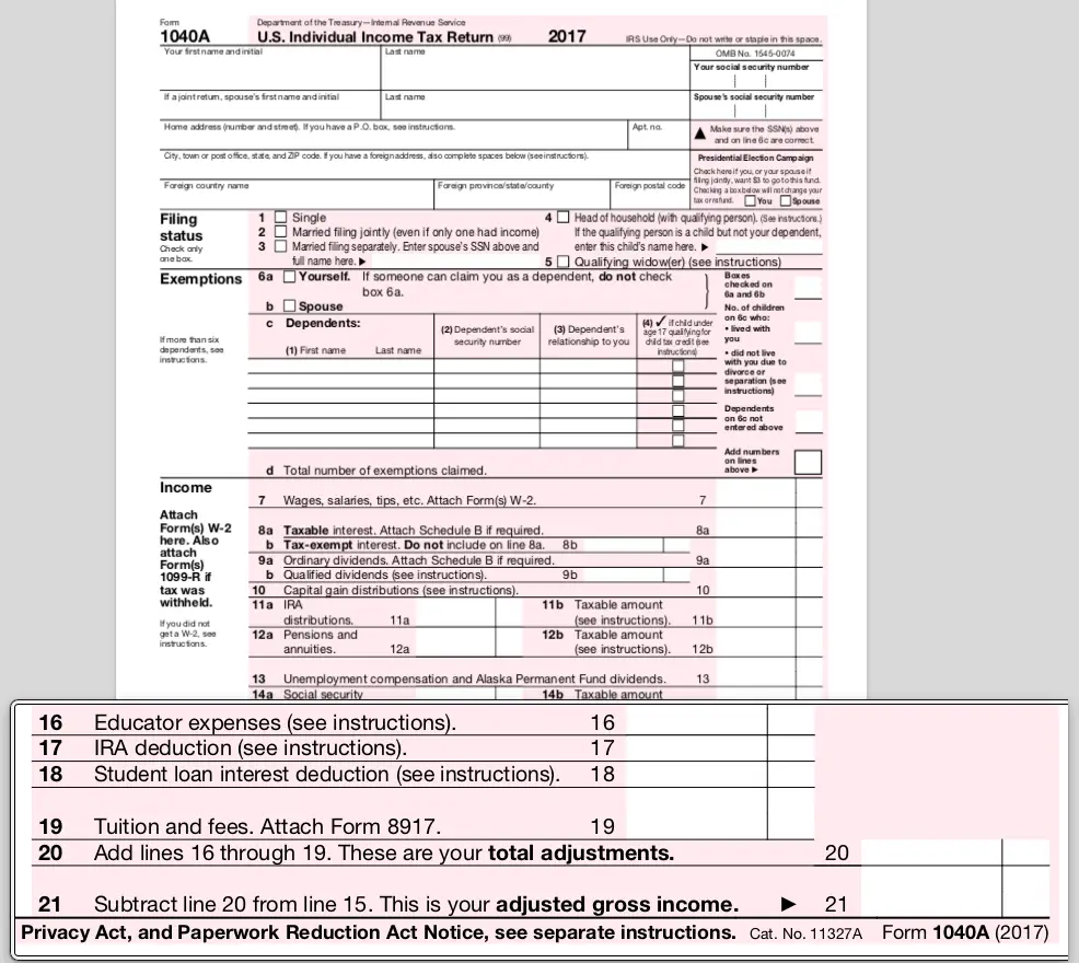 Free File Fillable Forms Last Years Agi 1040 Or 1040x