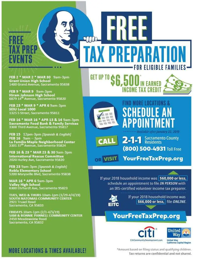 Get your taxes done for FREE