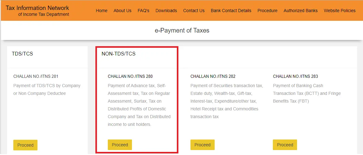 How can I pay my Income Tax Online ?