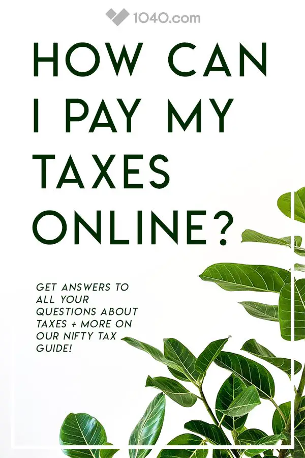 How Can I Pay My Taxes Online? ______ Get answers to all your questions ...