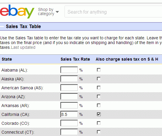 How do I set up a tax table?