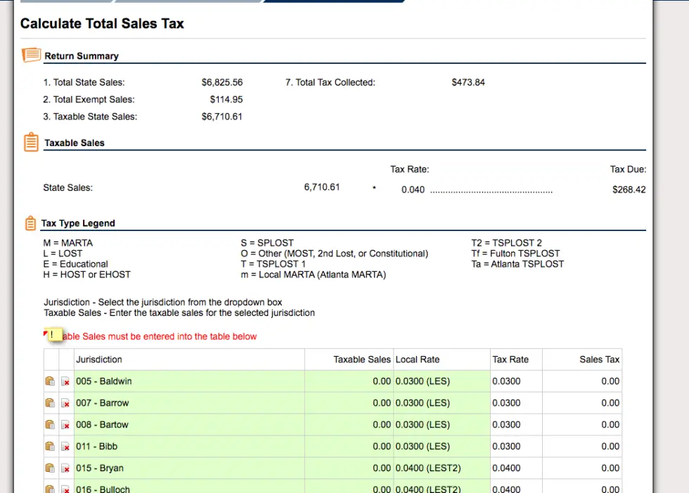 How to File and Pay Sales Tax in Georgia