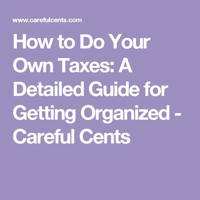 How To File Your Own Taxes