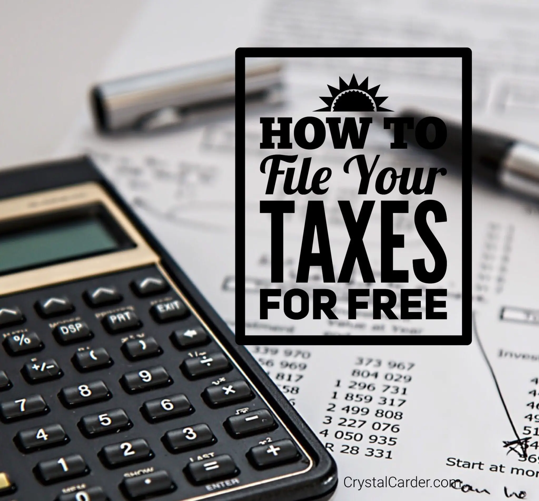 How to File Your Taxes For Free