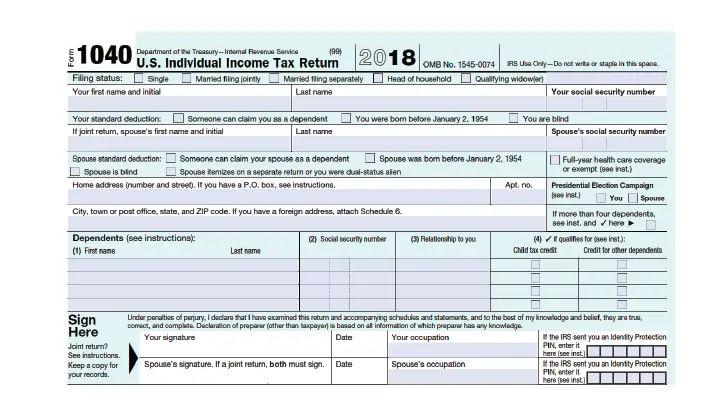 How to Fill Out Your 1040 Form (2018