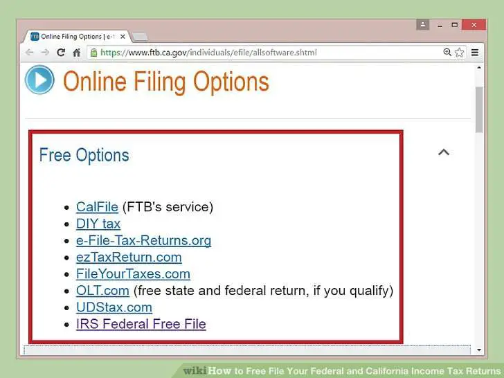 How to Free File Your Federal and California Income Tax Returns