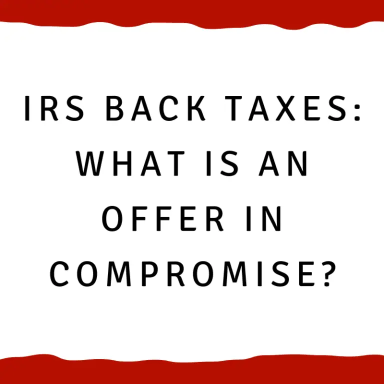 IRS back taxes