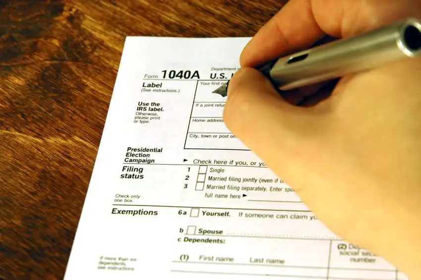 IRS Federal Income Tax Form 1040A for 2020, 2021