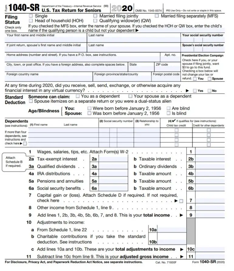 IRS Form 1040: Individual Income Tax Return 2021