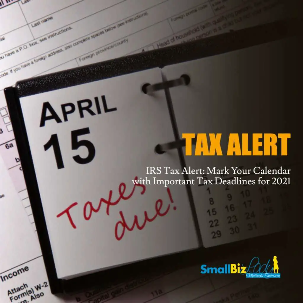 IRS Tax Alert: Mark Your Calendar with Important Tax ...