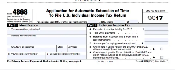 IRS Tax Extension