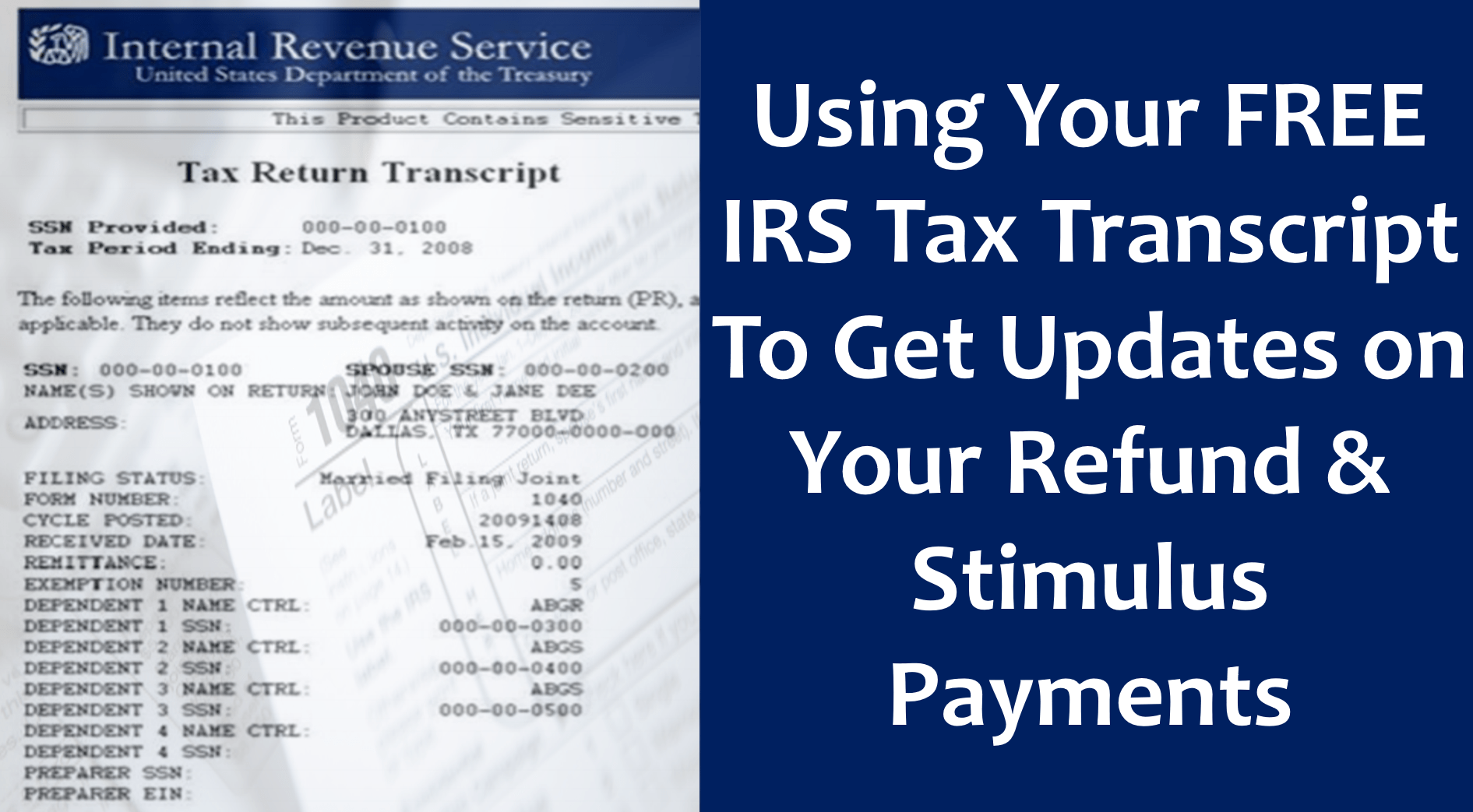 IRS tax Transcript