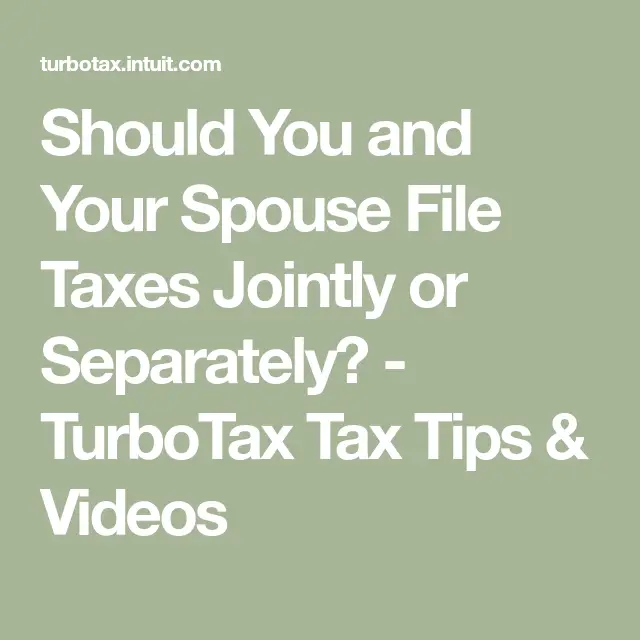 Is It Better To File A Joint Tax Return
