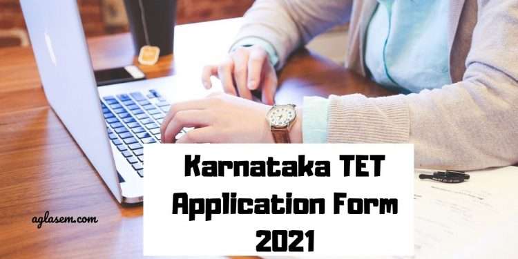 Karnataka TET Application Form 2021