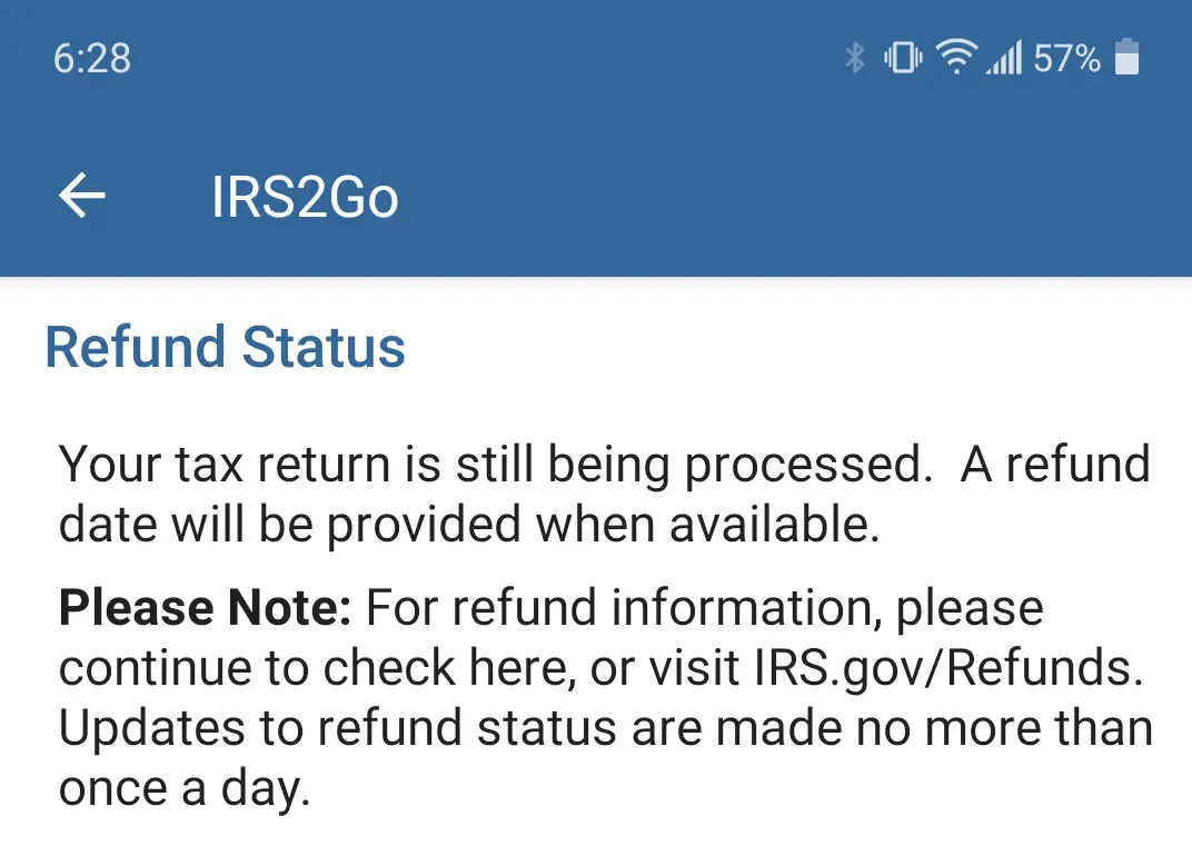 March 6 2021 it will be 21 days where my refund at has ...