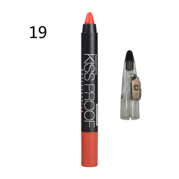 Menow 19 Color KISS PROOF Beauty Waterproof Lipstick Pen Lasting Do Not ...