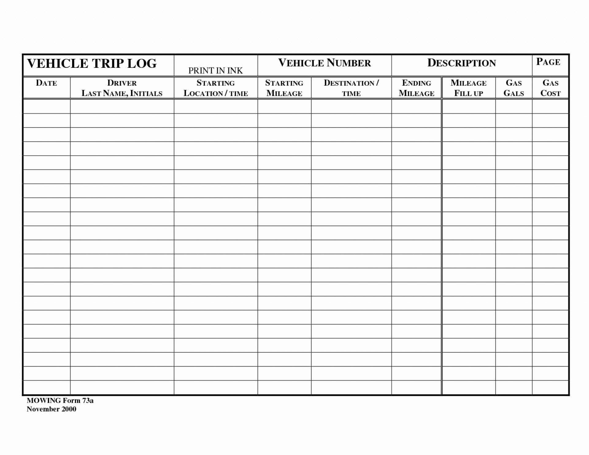 New Free Mileage Log Templates #exceltemplate #xls # ...