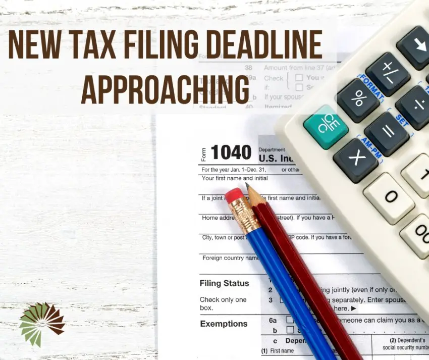 New Upcoming Income Tax Filing Deadline