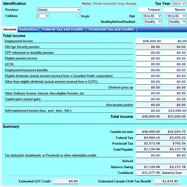 Quickly Estimate Your Tax Situation