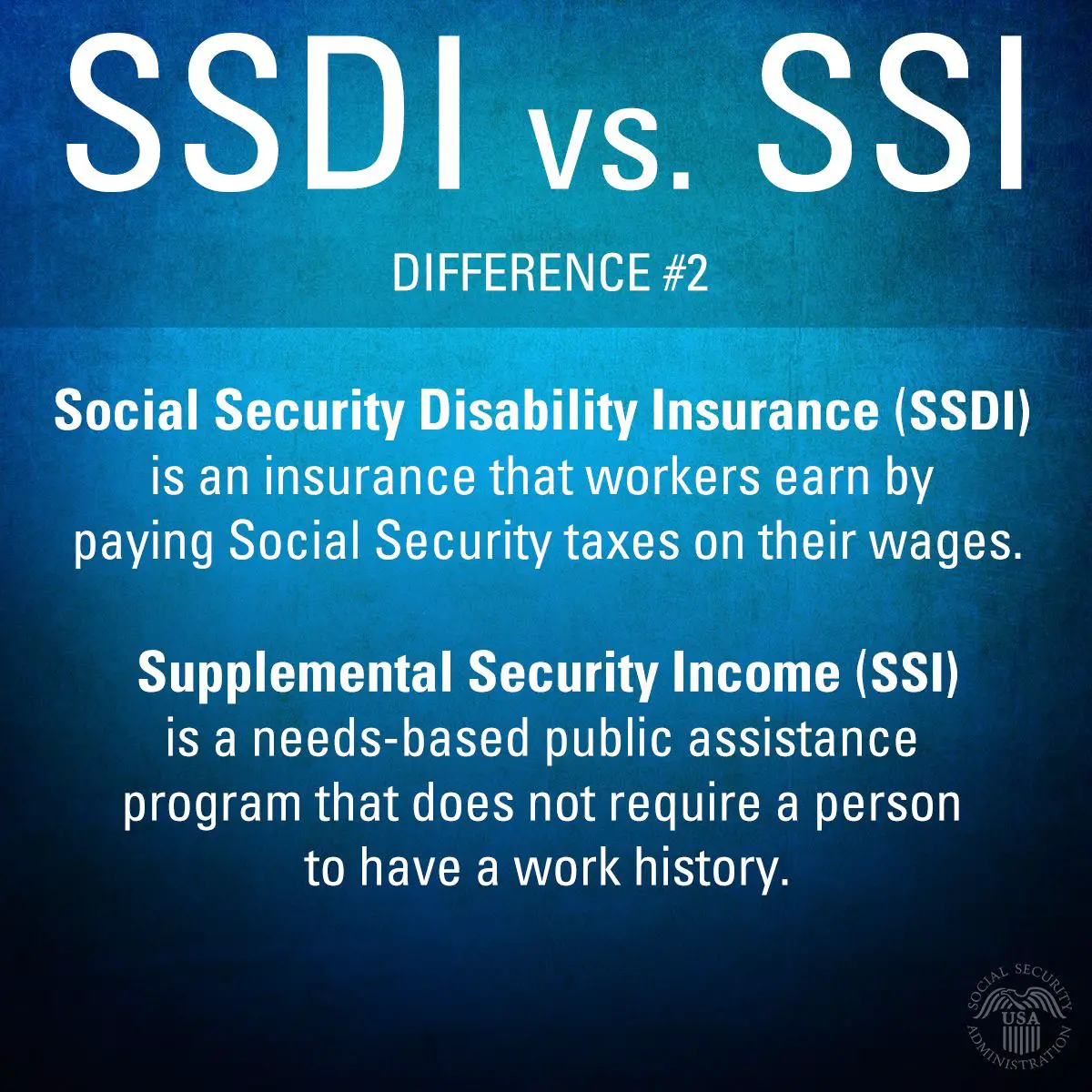 #SSDI is earned, paying #SocialSecurity taxes. #SSI is a #NeedsBased ...