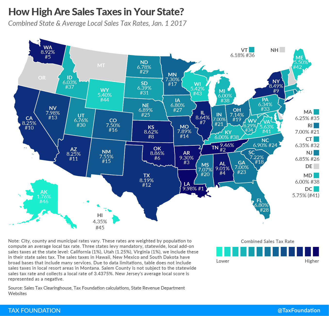 State and Local Sales Tax Rates in 2017