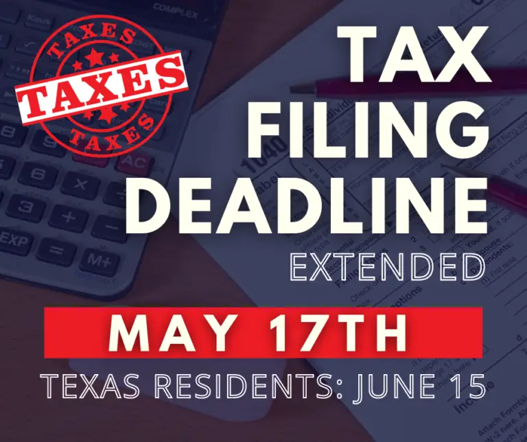 Tax Filing Deadline Extension