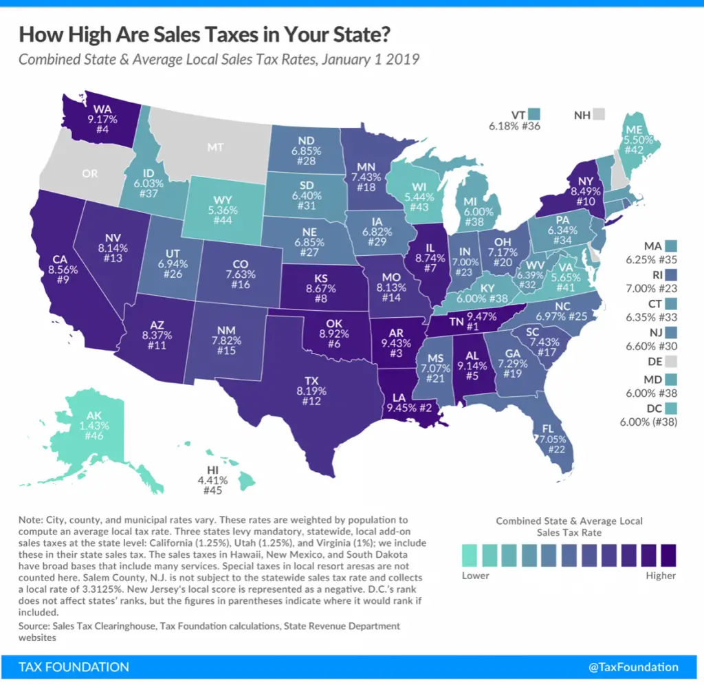 Tax Foundation: Washington state/local sales tax ranks 4th in the ...