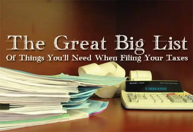 The Great Big List Of Things You