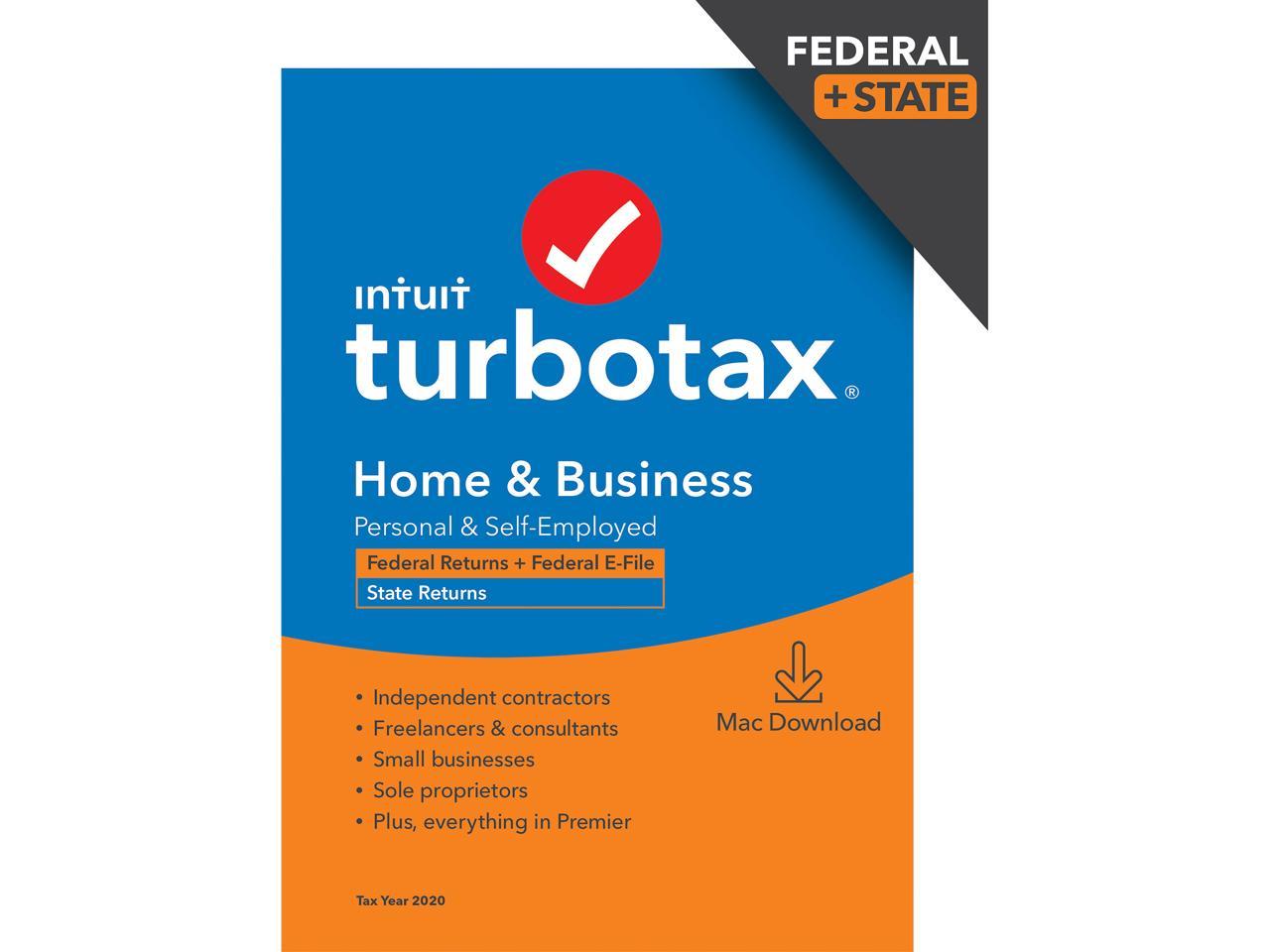 TurboTax Home &  Business 2020 Desktop Tax Software ...
