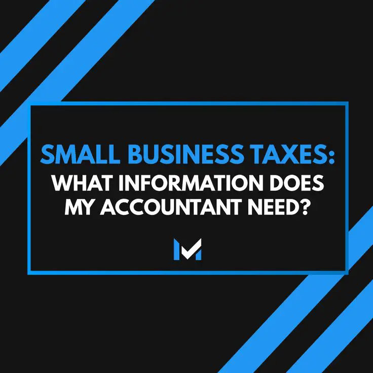 What Info Does My Accountant Need To File Business Taxes? in 2020 ...