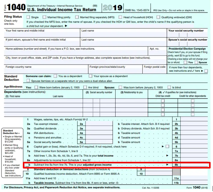 Where Do You Find Your Agi On Your Tax Return