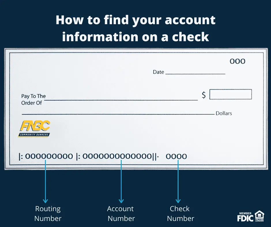 Where to Find Your Routing &  Account Number