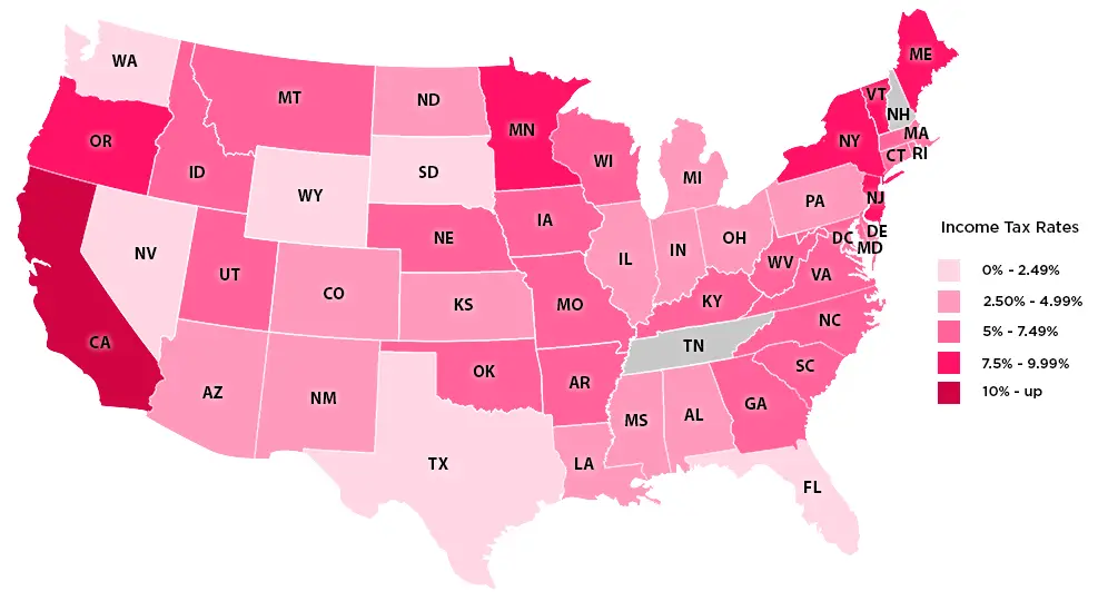 Which U.S. States Have the Lowest Income Taxes?