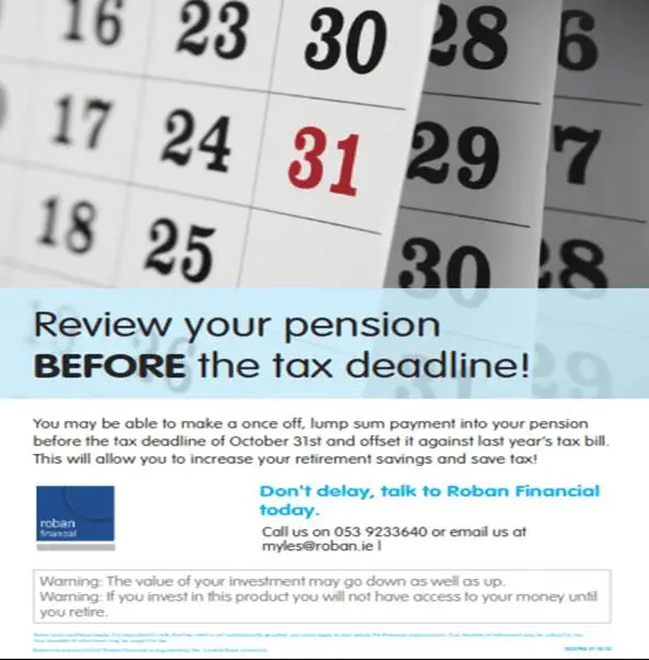 Your Opportunity to reduce your Tax Liability prior to 31st October ...